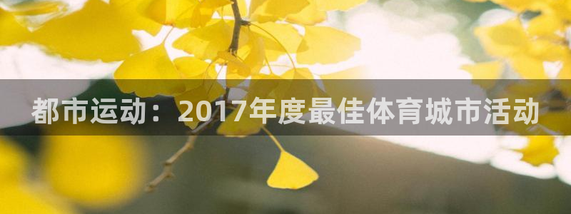 都市运动：2017年度最佳体育城市活动