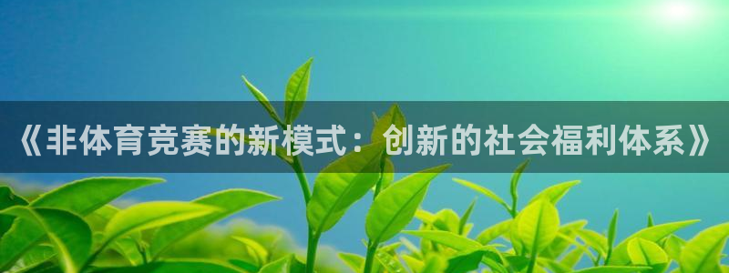 《非体育竞赛的新模式：创新的社会福利体系》